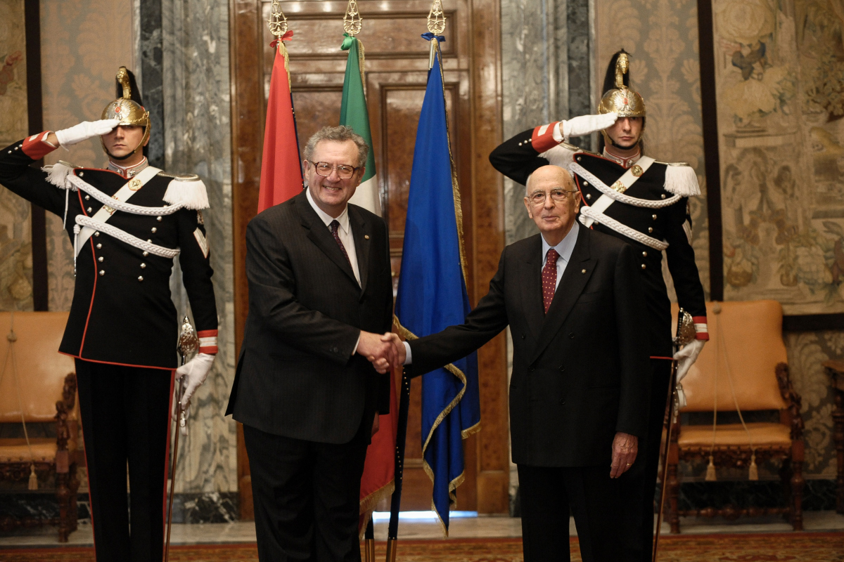 The Grand Master's Official Visit To The President Of The Italian ...